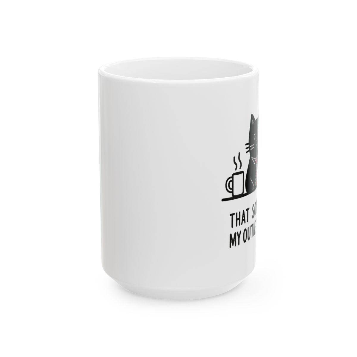 Infinite Recursive Mugs Illustration Ceramic Mug - Funny Meta Coffee Gift - alternate angle 4, merchandise
