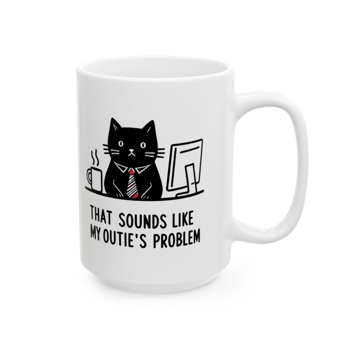 Infinite Recursive Mugs Illustration Ceramic Mug - Funny Meta Coffee Gift
