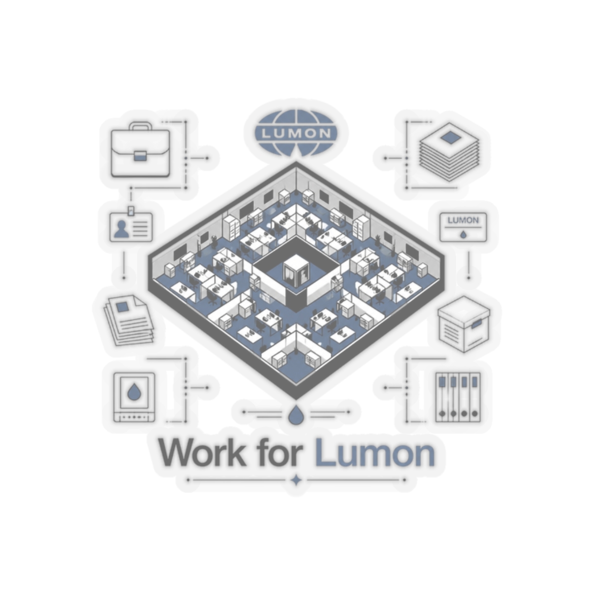 Severance "Work for Lumon" Sticker
