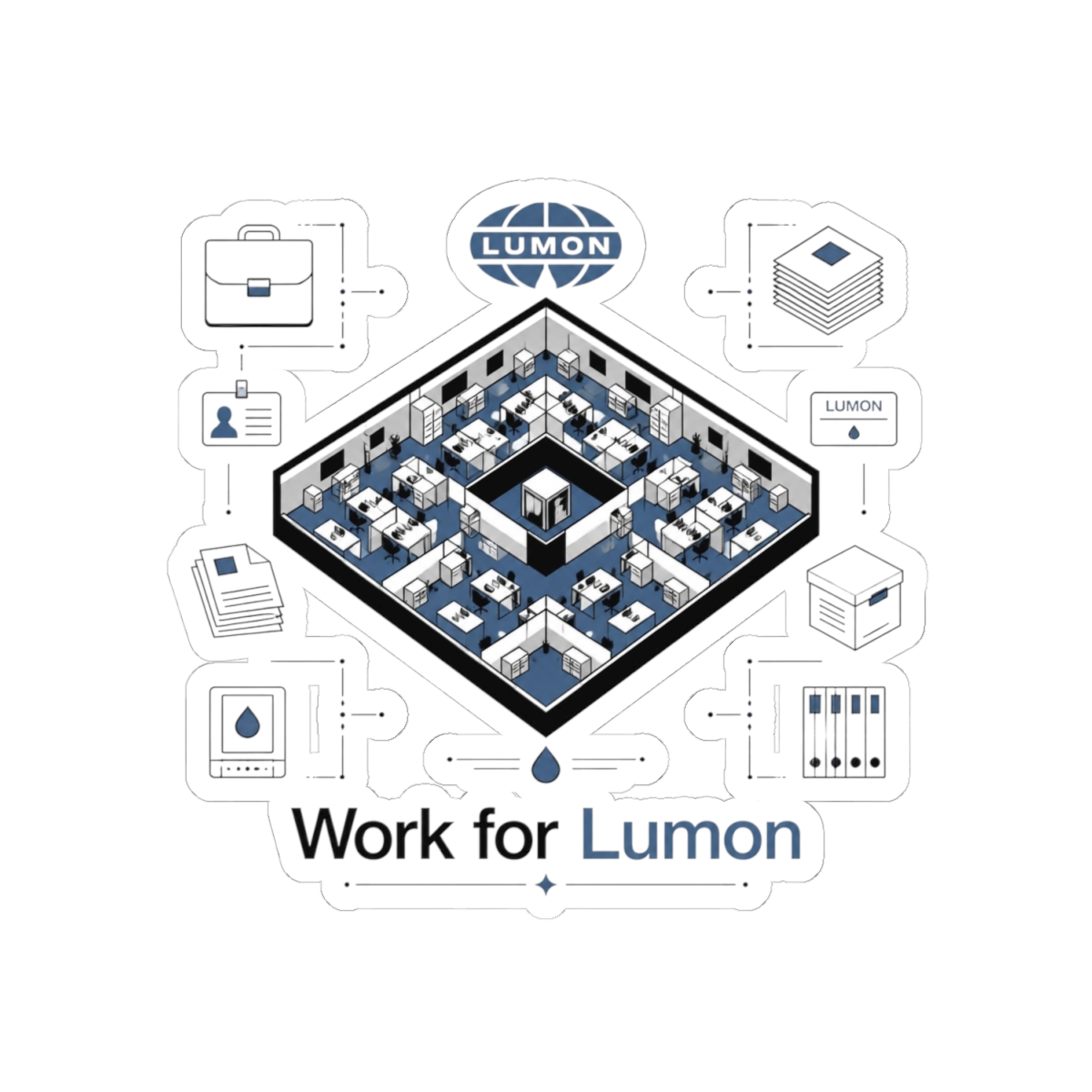 Severance "Work for Lumon" Sticker