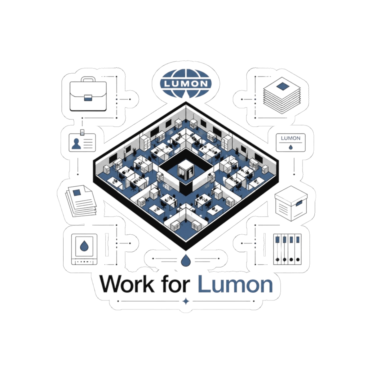 Severance "Work for Lumon" Sticker